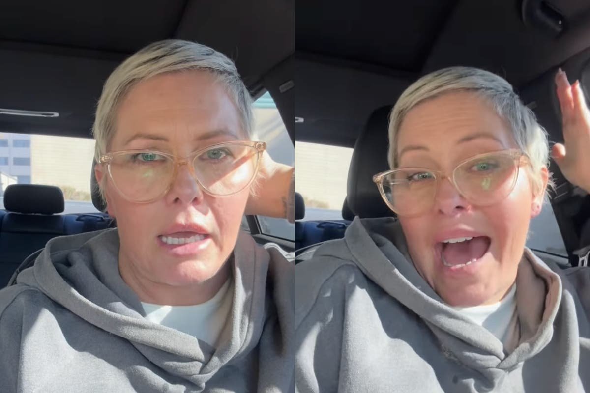 Baywatch star Nicole Eggert cries after receiving …