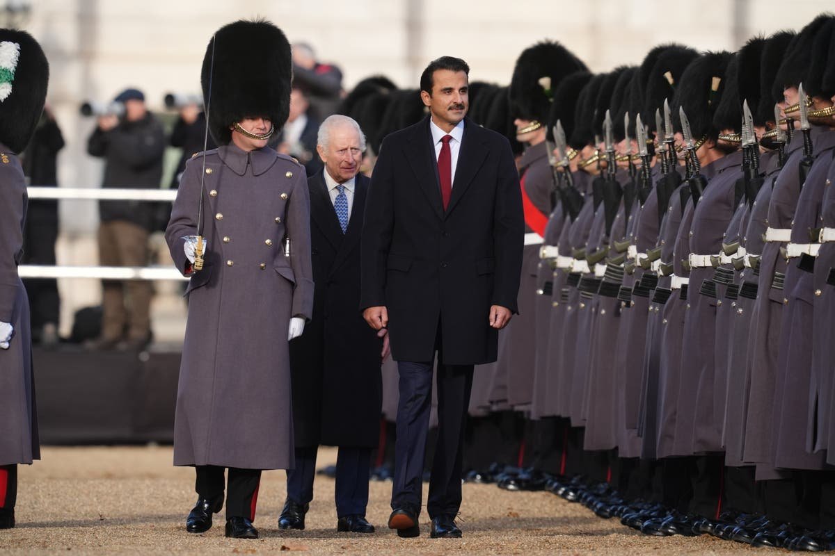 Qatari visit live: King Charles, Prince William and Kate Middleton welcome Qatar emir