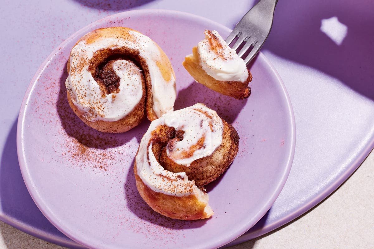 High-Protein Cinnamon Buns Recipe | Healthy Air Fryer Treat by Christina Kynigos