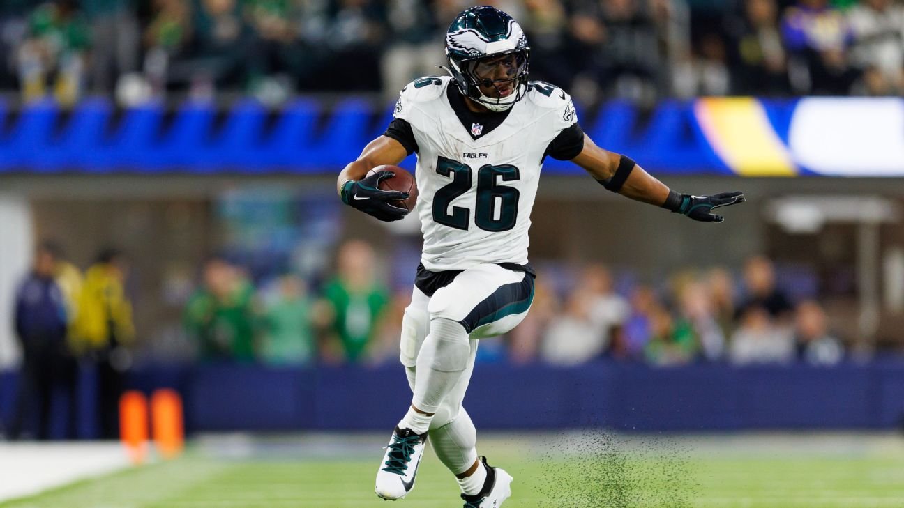 Tracking Saquon Barkley’s pace for NFL rushi…