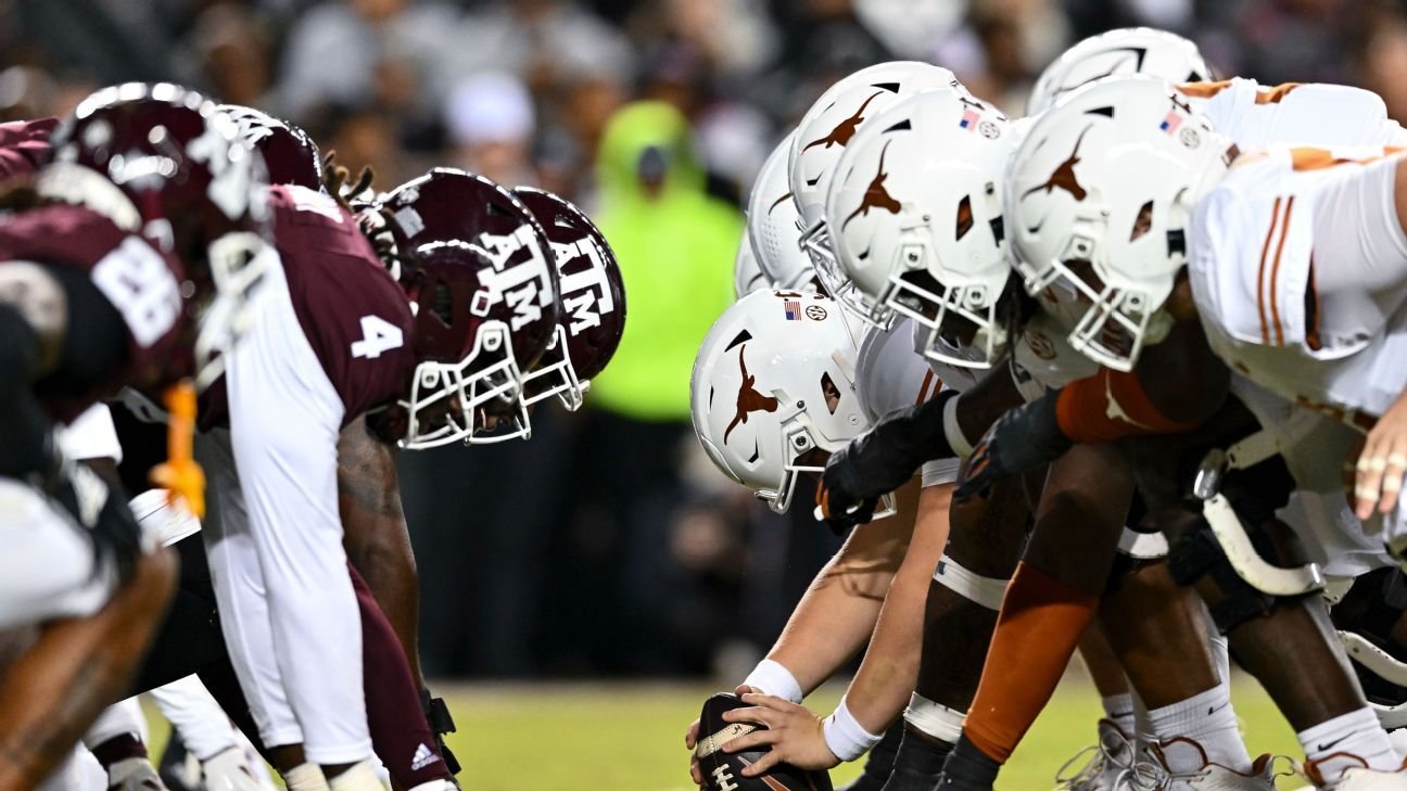 Scenes from the first Texas-Texas A&M game in…