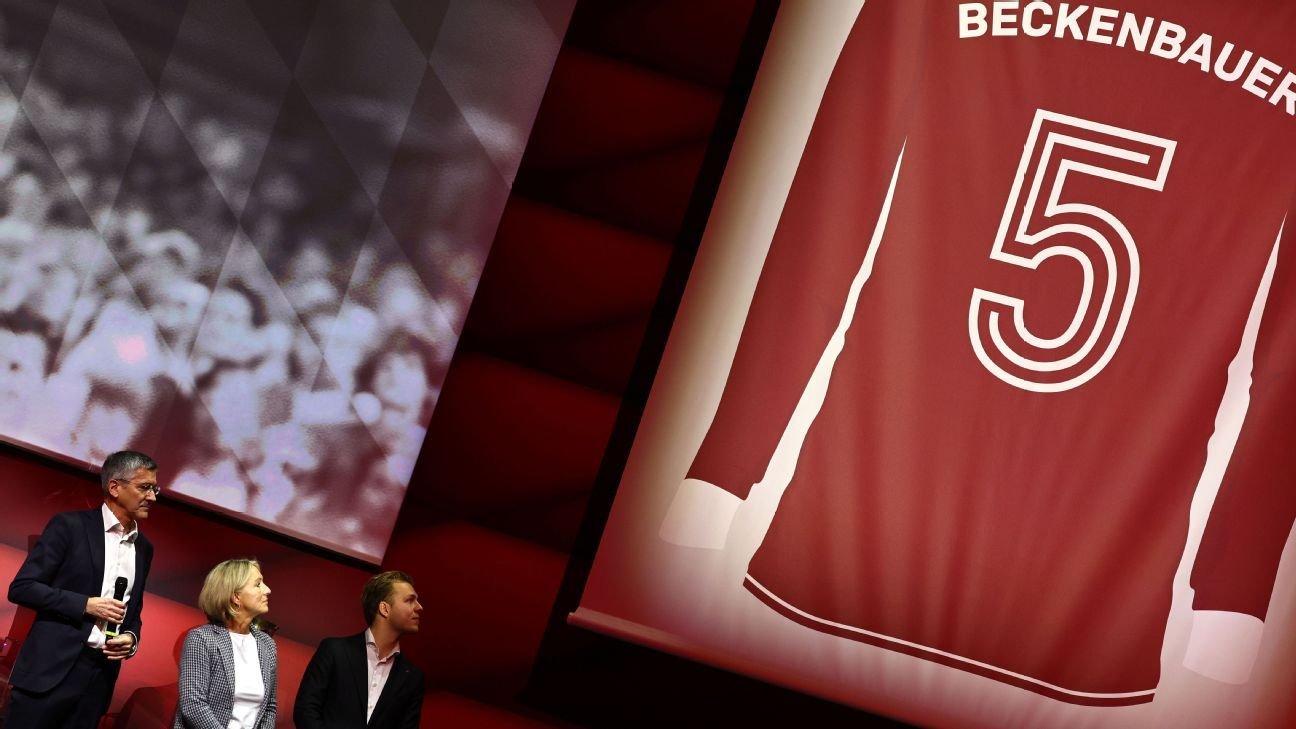 Bayern Munich retire Franz Beckenbauer’s No. 5 jersey