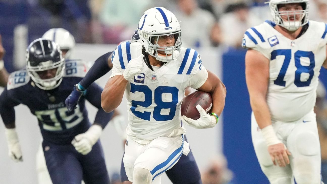 Colts’ Jonathan Taylor atones for fumble with 218-yard day