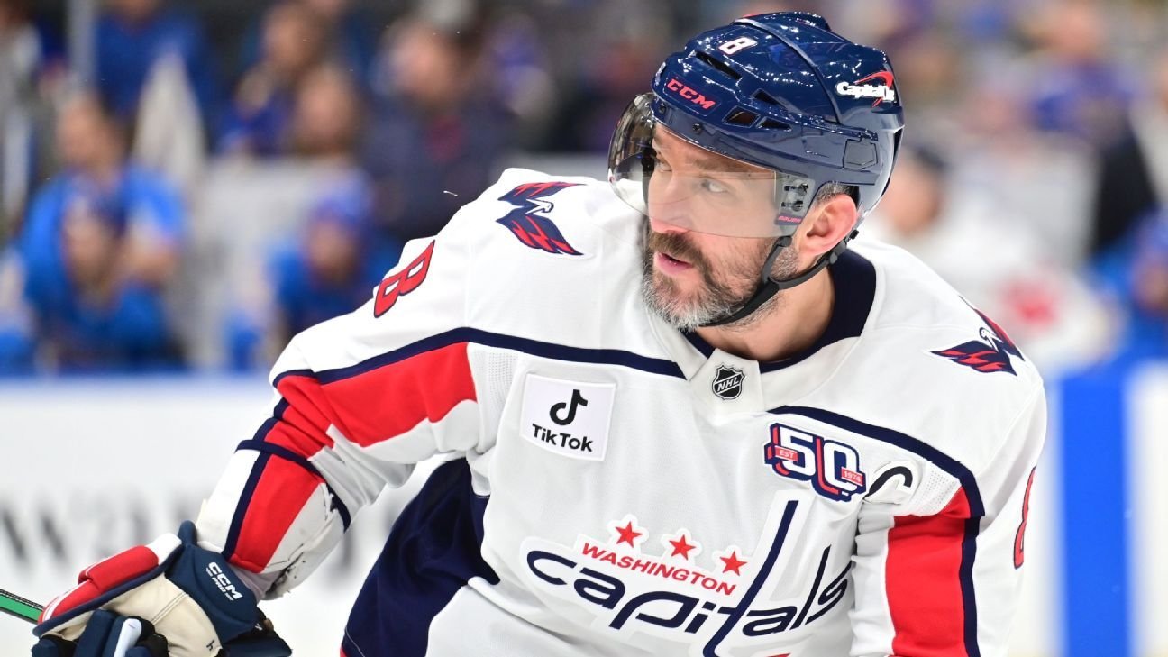 Capitals’ Alex Ovechkin practices, could return vs. Maple Leafs