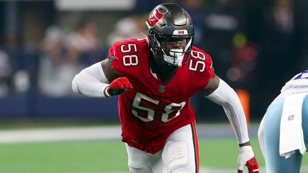 Ex-Pro Bowl LB Shaquil Barrett returning to Bucs, source says