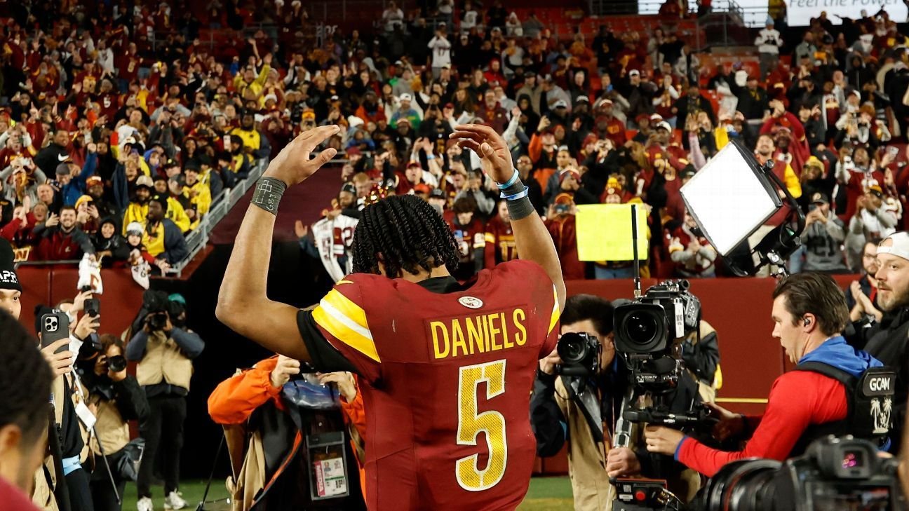 Commanders clinch playoff spot as Jayden Daniels stars again