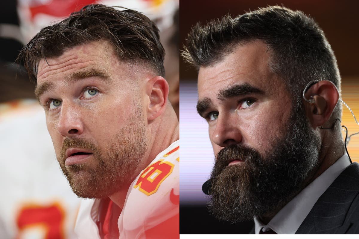Jason and Travis Kelce team up with Nineties boyband for Christmas song Jason and Travis Kelce team up with Nineties boyband for Christmas song