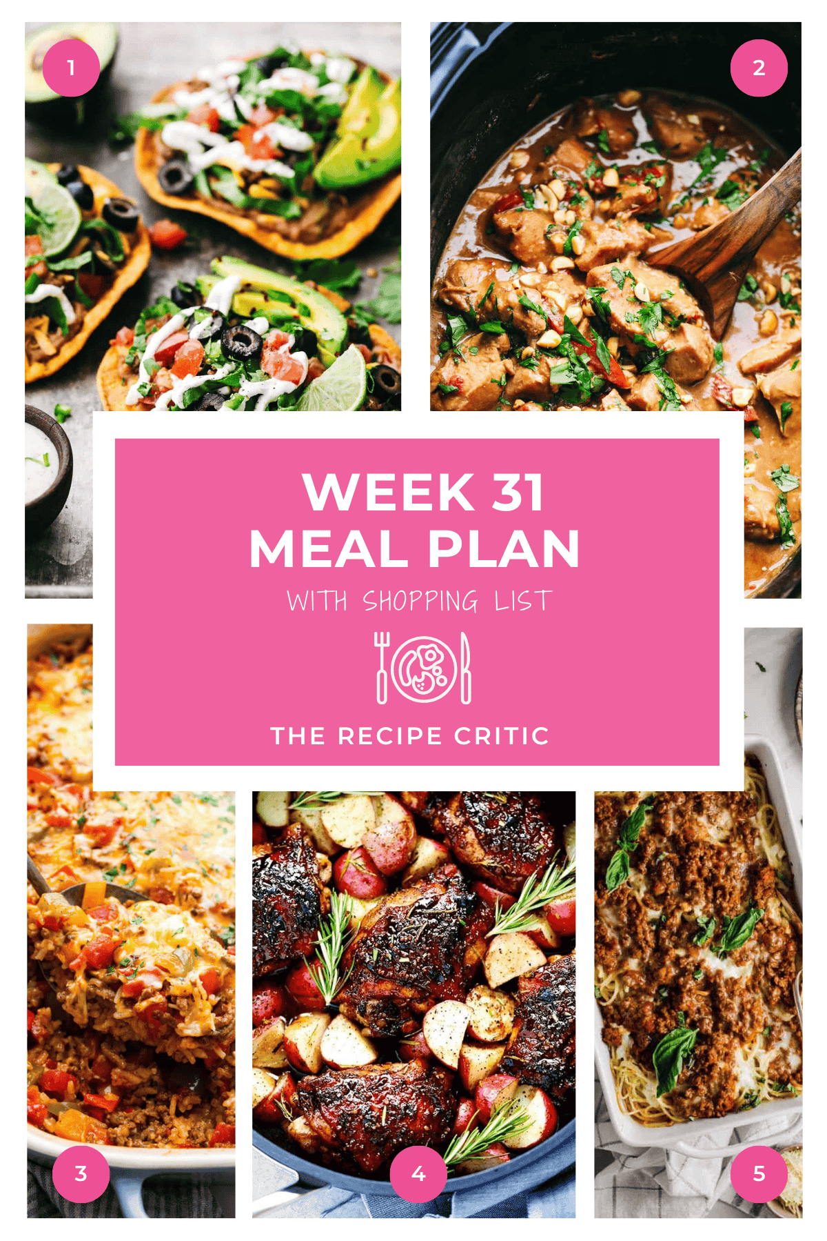 Weekly Meal Plan #31 | The Recipe Critic