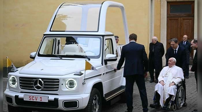 Pope Francis receives new electric popemobile from luxury automaker Pope Francis receives new electric popemobile from luxury automaker