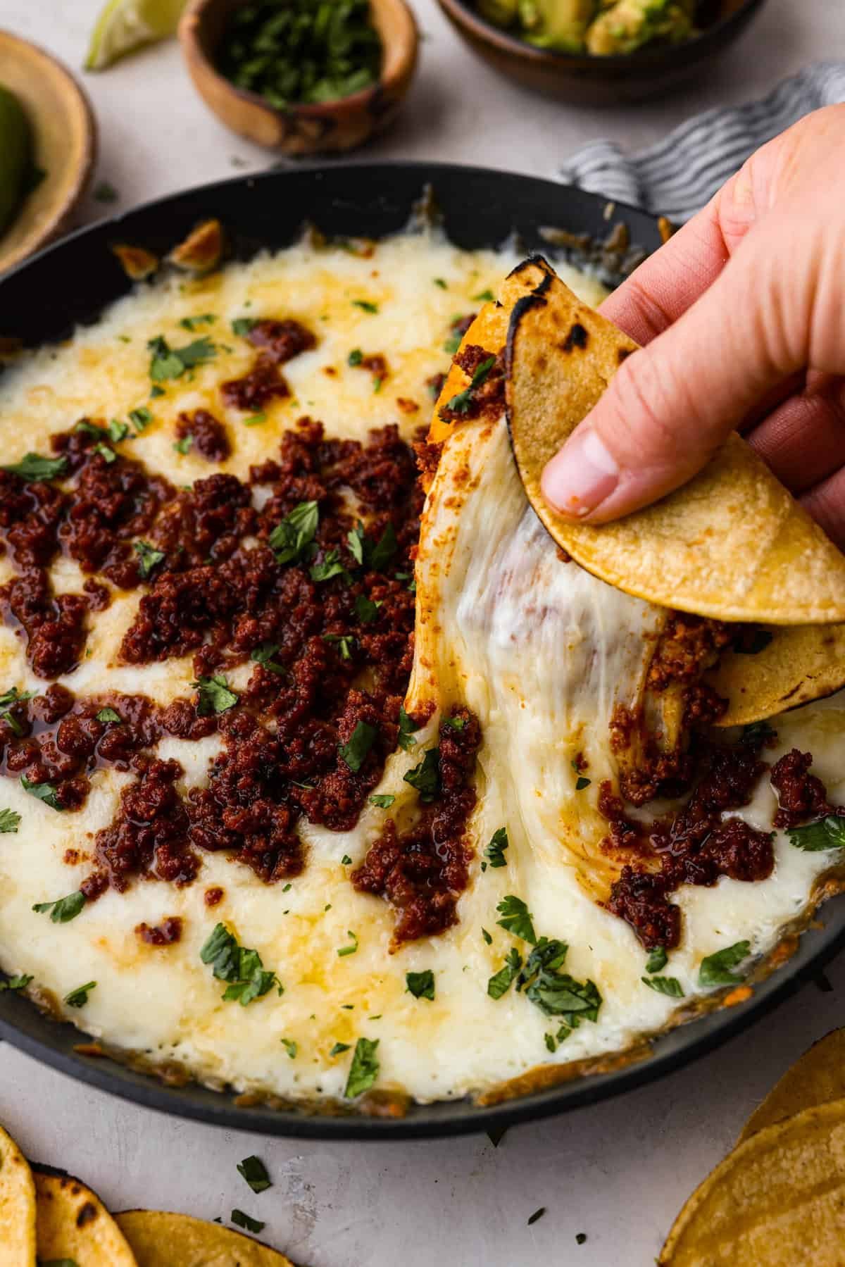 Queso Fundido with Chorizo | The Recipe Critic