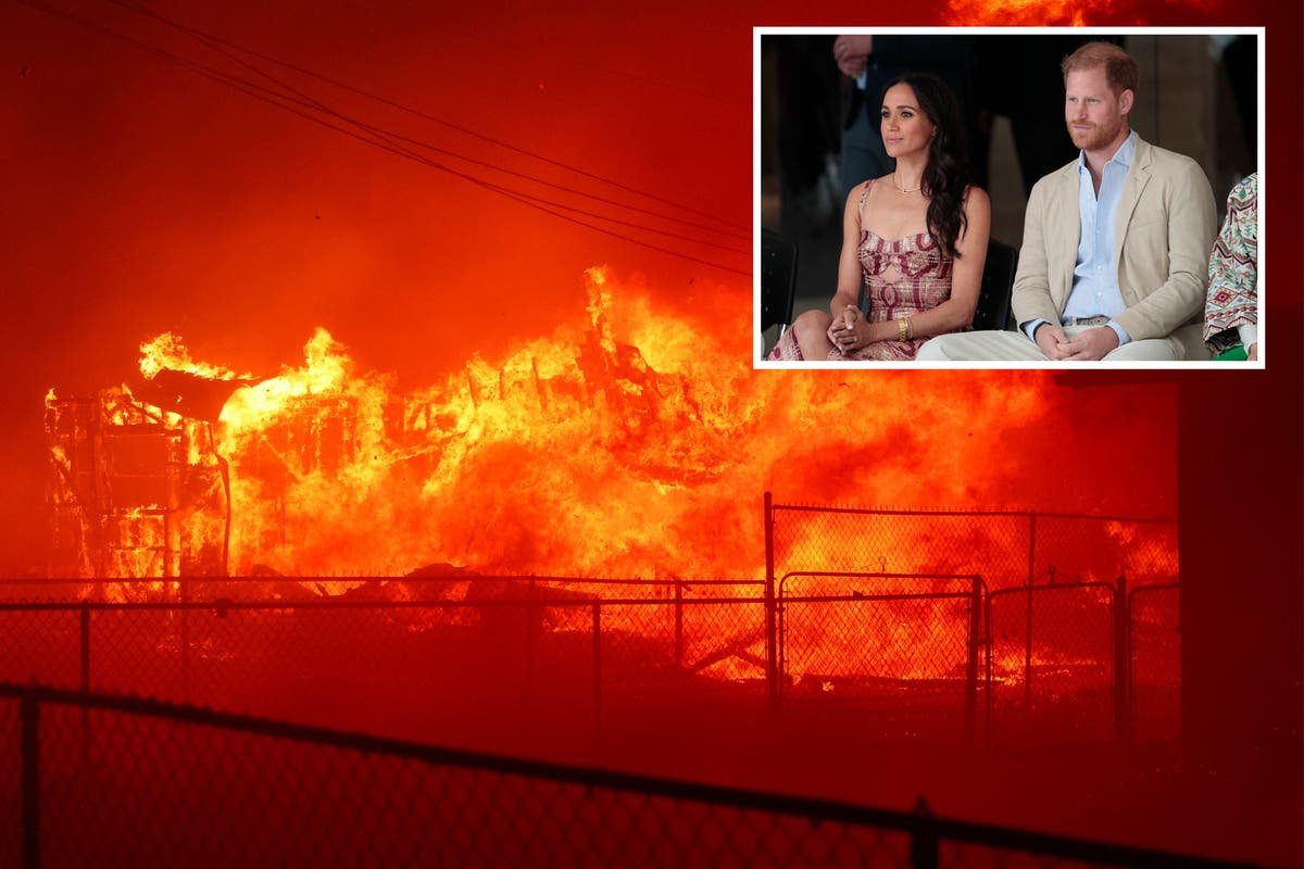 Harry and Meghan share heartfelt message to Californians as wildfires rage miles from their home