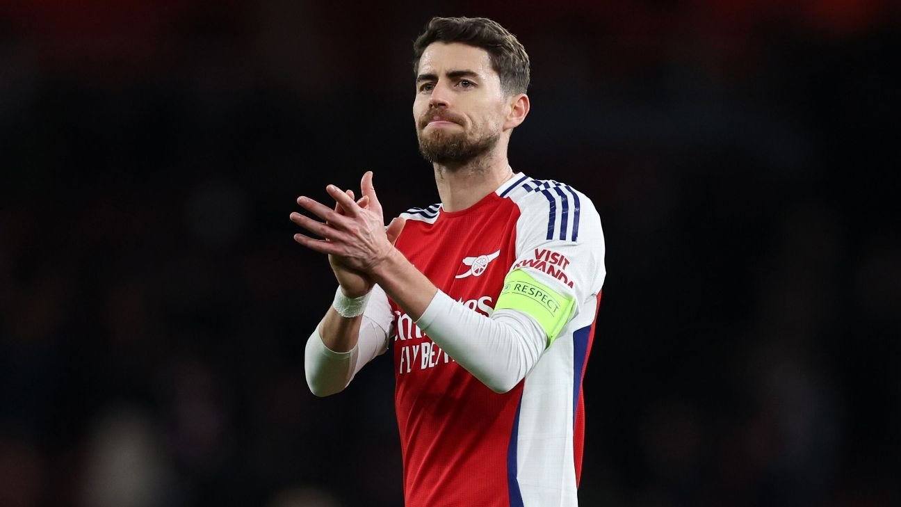 Arsenal’s Jorginho in Palmeiras talks as contract runs down – sources