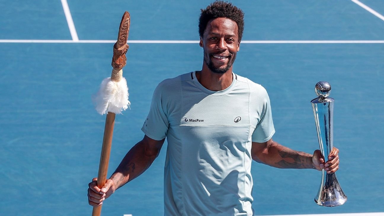 Gael Monfils becomes oldest player to win ATP Tour singles title