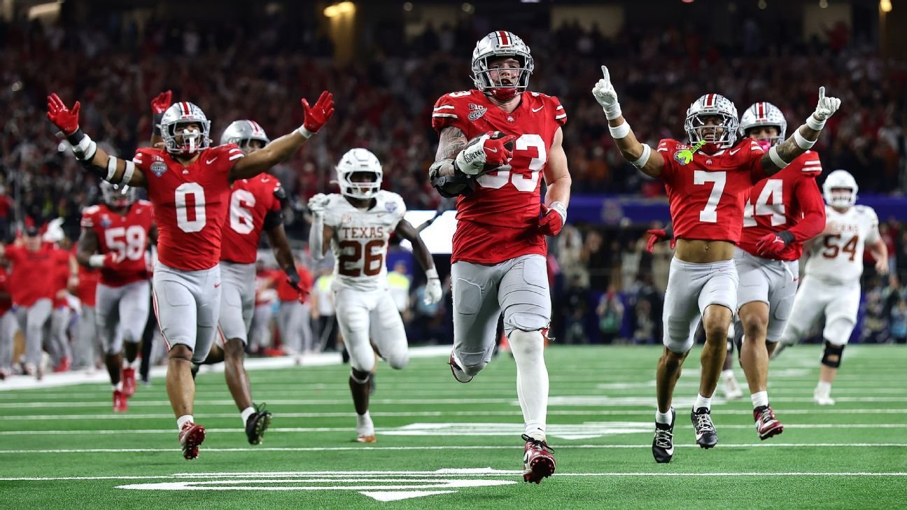 Jack Sawyer’s scoop-and-score lands Ohio State in CFP final