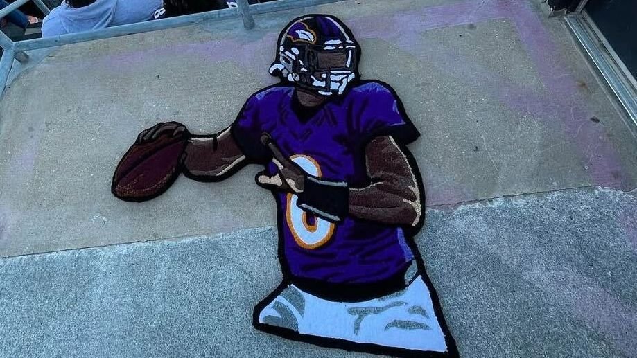 NFL’s ‘Rug Guy’: The artist behind Lamar Jackson and C.J. Stroud’s custom keepsakes