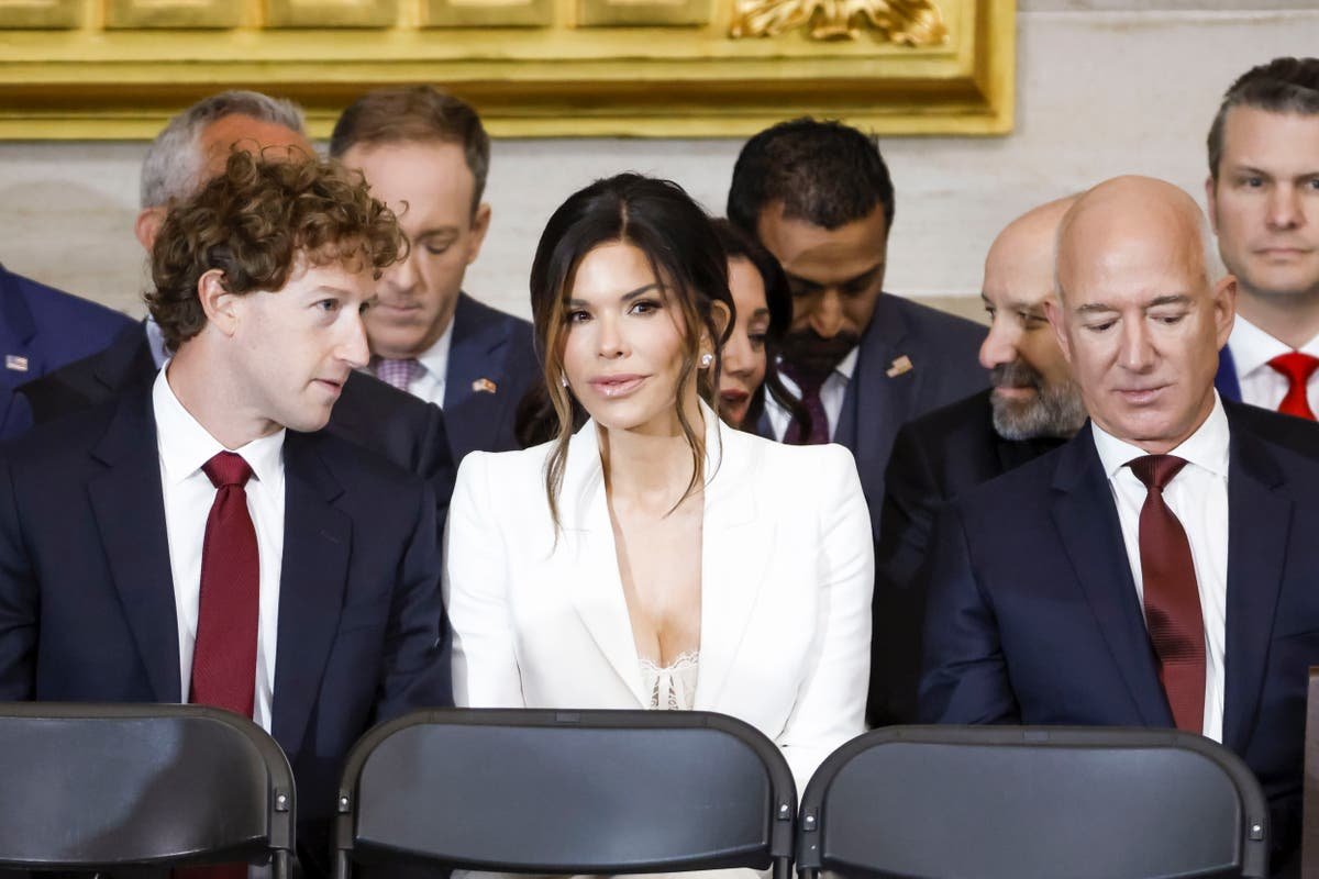 Jeff Bezos’s finacée Lauren Sanchez quietly reacts to backlash over lace bra inauguration outfit