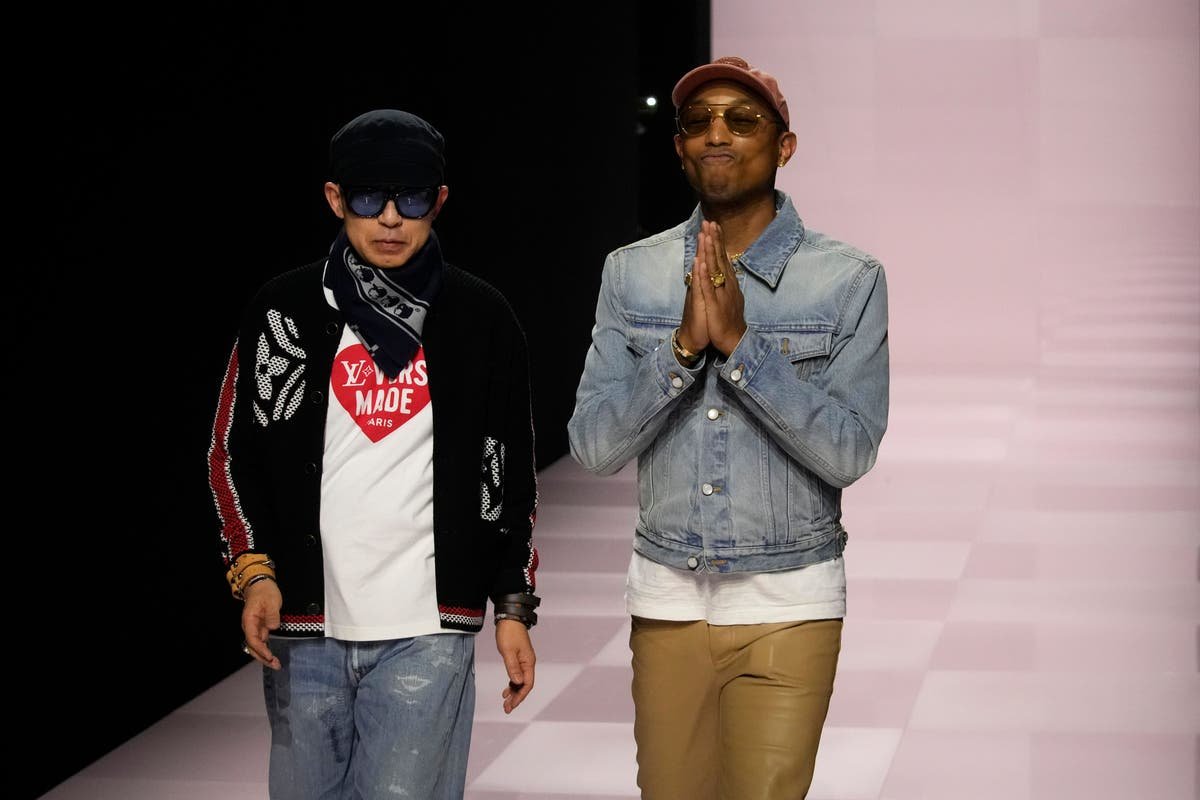 Pharrell Williams kicks off Paris Fashion Week with Louis Vuitton streetwear show