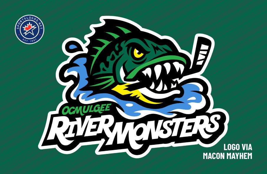 SPHL’s Macon Mayhem to Play as Ocmulgee River Monsters For One Night – SportsLogos.Net News