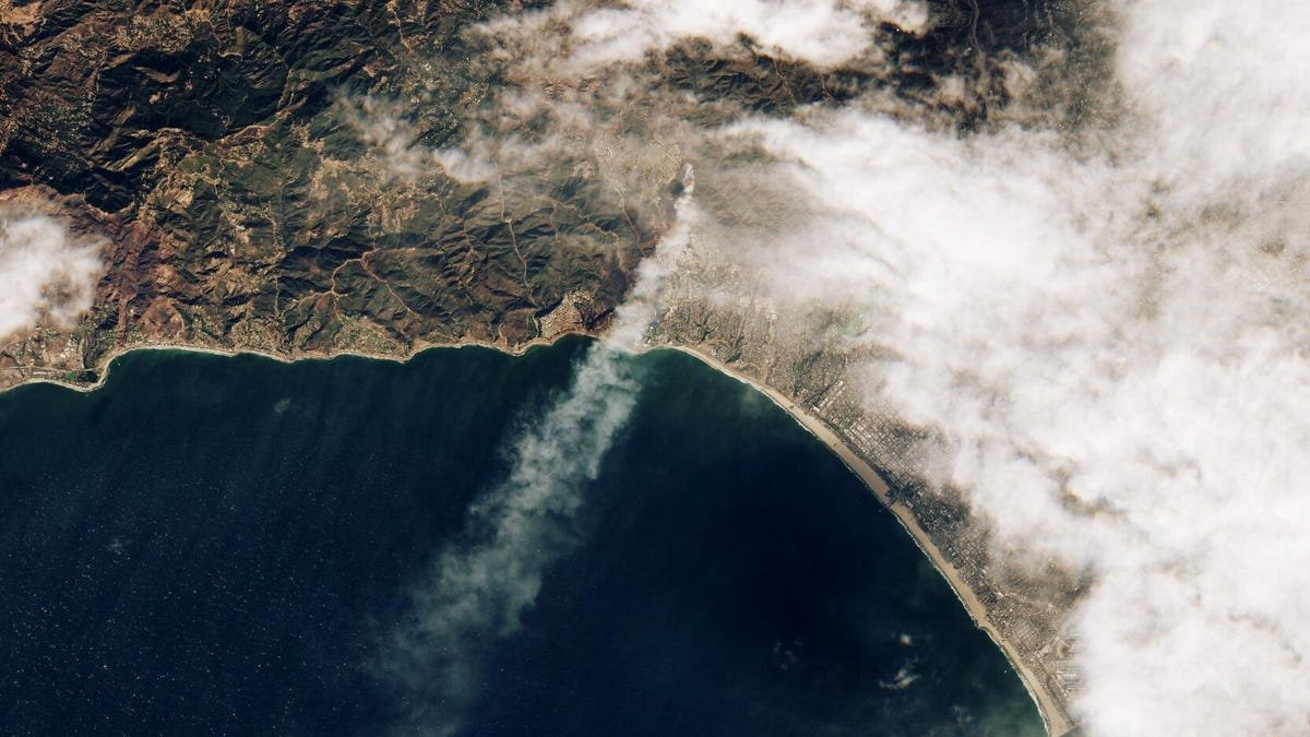 This Is What the Los Angeles Wildfires Look Like From Space