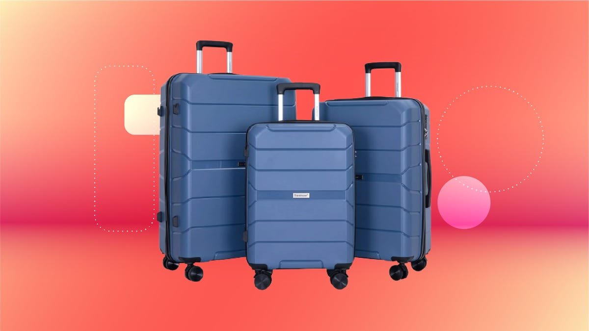 Jetsetting in 2025? Get This Travelhouse 3-Piece Hardside Luggage Set for Just 