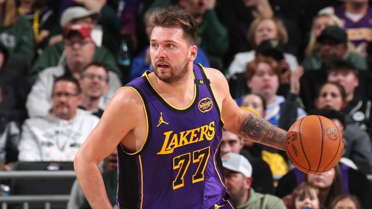 Lakers rule Luka Doncic (calf) out for game against Nuggets