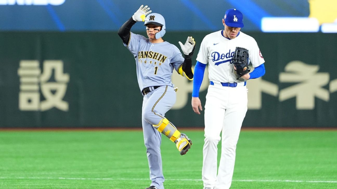 Hanshin Tigers shut out Cubs, Dodgers for back-to-back wins