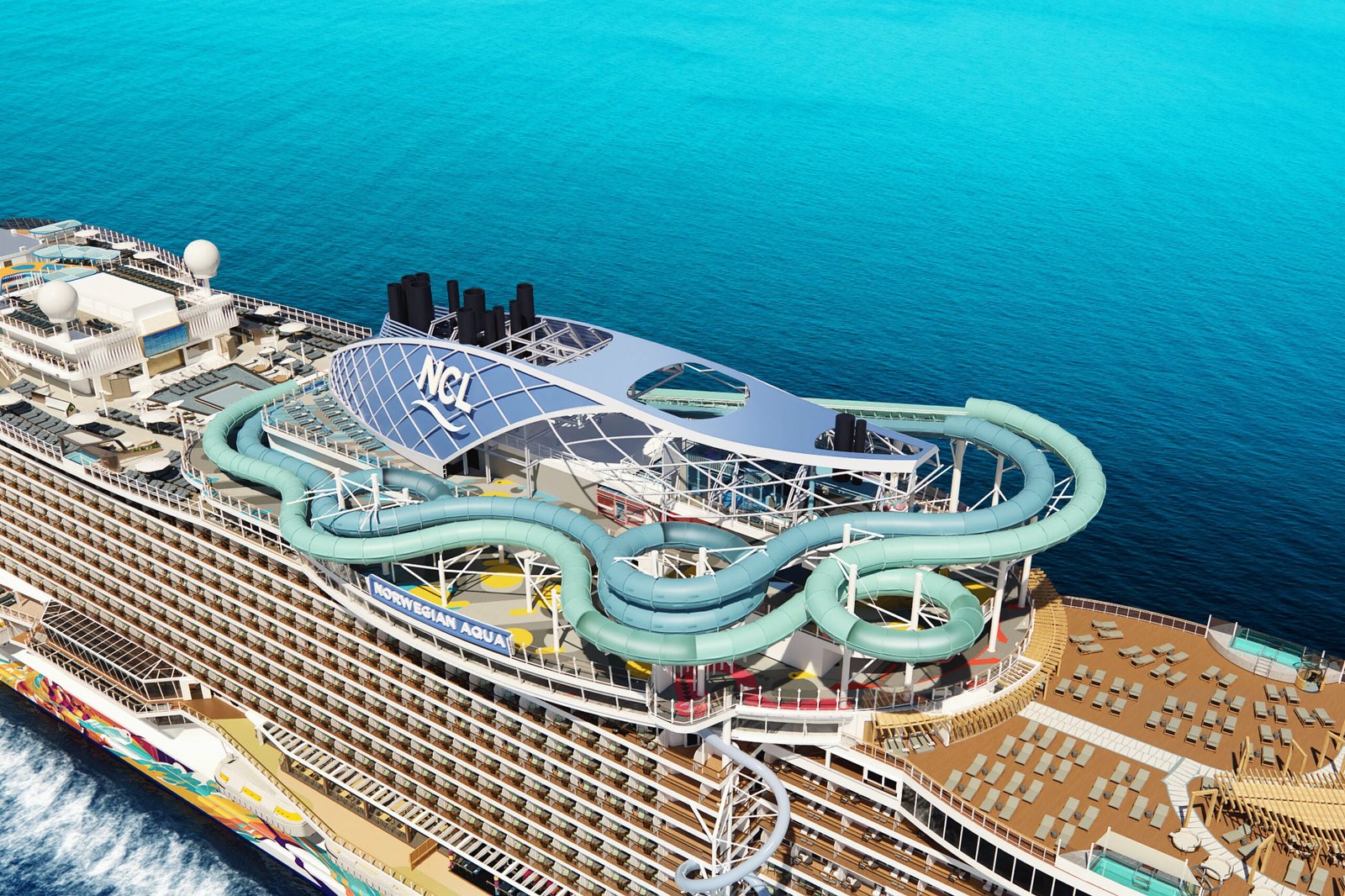 I tried Norwegian Cruise Line’s Aqua Slidecoaster — it’s both free and ridiculously fun