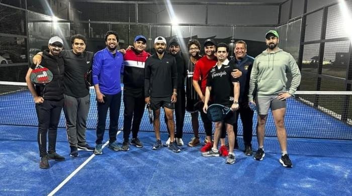 Babar Azam takes up padel tennis after Pakistan’s Champions Trophy exit