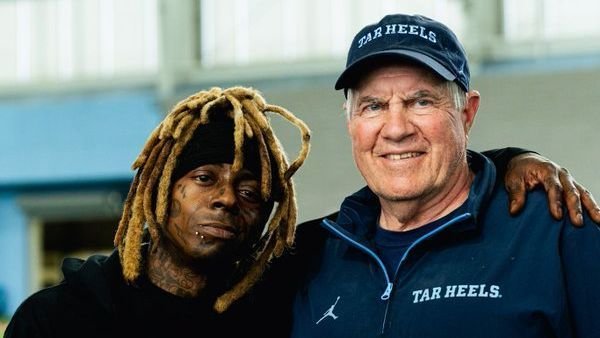 Lil Wayne pays visit to UNC football, Bill Belichick in Chapel Hill Lil Wayne pays visit to UNC football, Bill Belichick in Chapel Hill