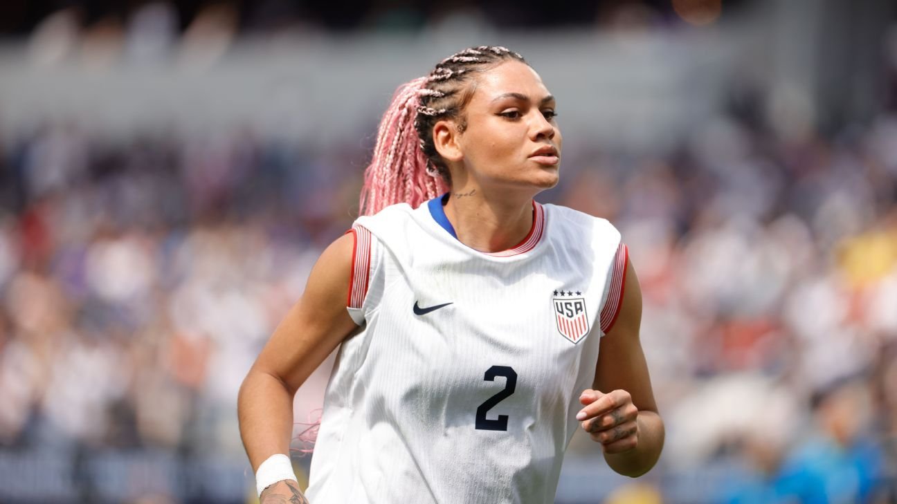 USWNT star Trinity Rodman out indefinitely with back injury USWNT star Trinity Rodman out indefinitely with back injury