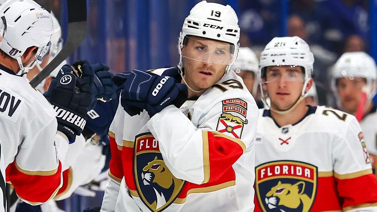 Matthew Tkachuk scores twice in return, Panthers take Game 1 Matthew Tkachuk scores twice in return, Panthers take Game 1