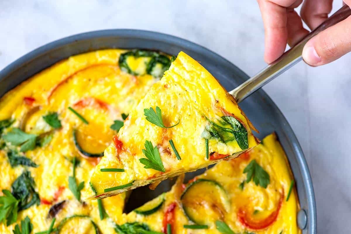 Easy Vegetable Frittata Recipe Easy Vegetable Frittata Recipe