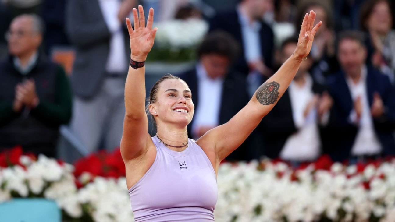 Sabalenka tops Gauff in straight sets for Madrid Open title Sabalenka tops Gauff in straight sets for Madrid Open title