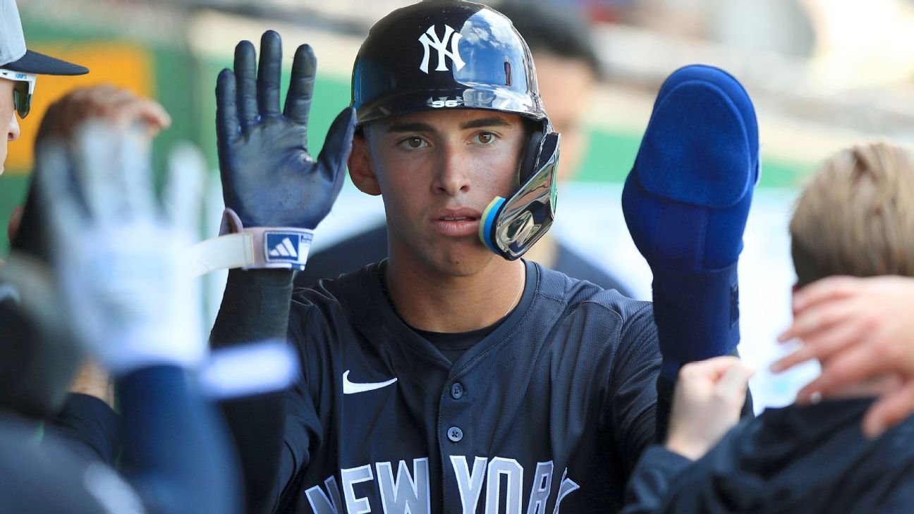 Sources: Yankees promote George Lombard Jr., 19, to Double-A Sources: Yankees promote George Lombard Jr., 19, to Double-A
