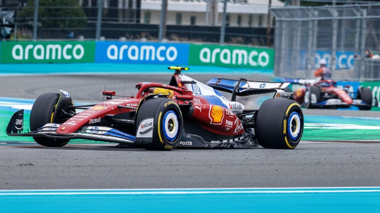 Hamilton Miami radio drama borne from Ferrari’s lack of pace Hamilton Miami radio drama borne from Ferrari’s lack of pace