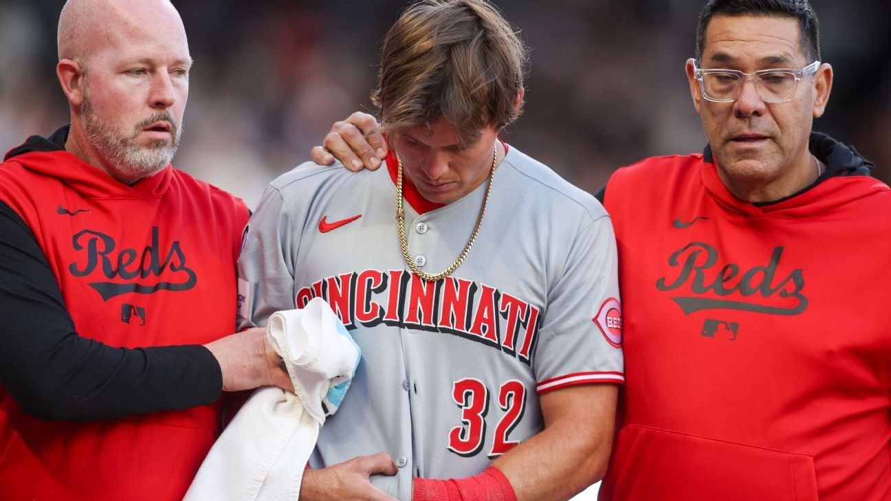 Reds rookie Tyler Callihan exits loss with broken forearm Reds rookie Tyler Callihan exits loss with broken forearm