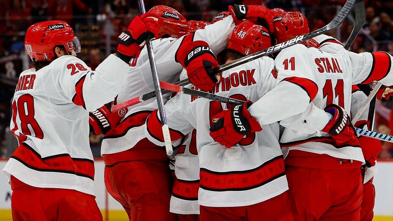 Jaccob Slavin’s OT goal caps Carolina Hurricanes’ Game 1 win