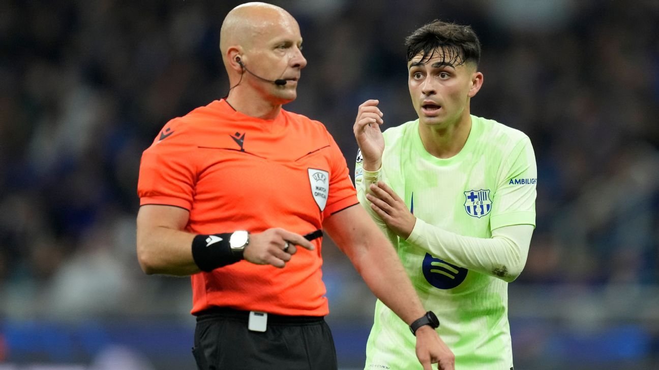 Barcelona’s Pedri: UEFA should ‘look into’ referee after Inter Milan loss Barcelona’s Pedri: UEFA should ‘look into’ referee after Inter Milan loss