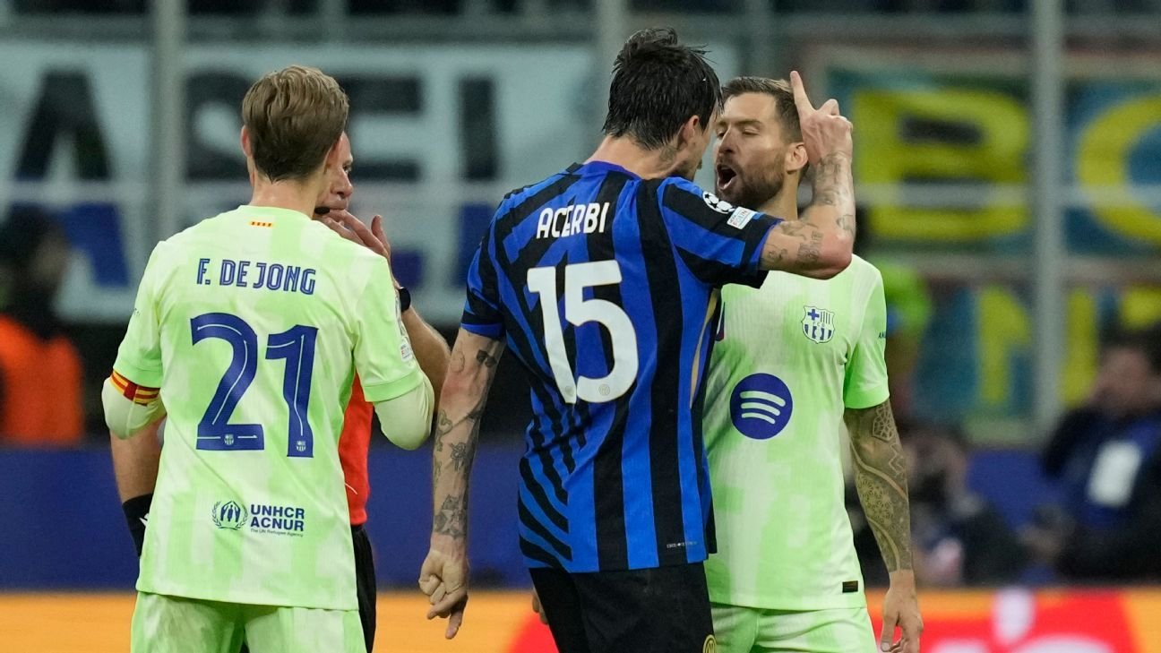 Barcelona’s Iñigo Martínez Denies Spitting at Inter Milan’s Francesco Acerbi Barcelona’s Iñigo Martínez Denies Spitting at Inter Milan’s Francesco Acerbi