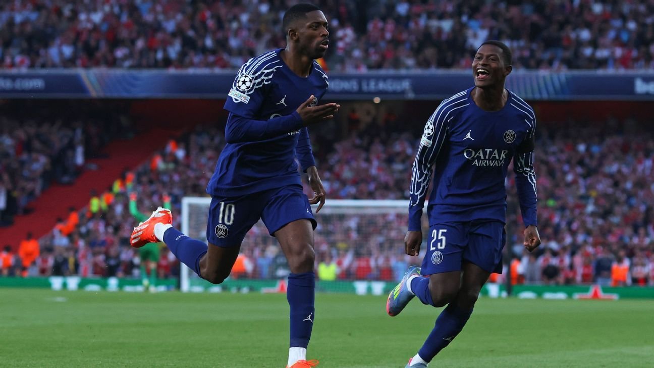 Ousmane Dembélé on Bench for Psg, Arsenal’s Thomas Partey Starts Ousmane Dembélé on Bench for Psg, Arsenal’s Thomas Partey Starts