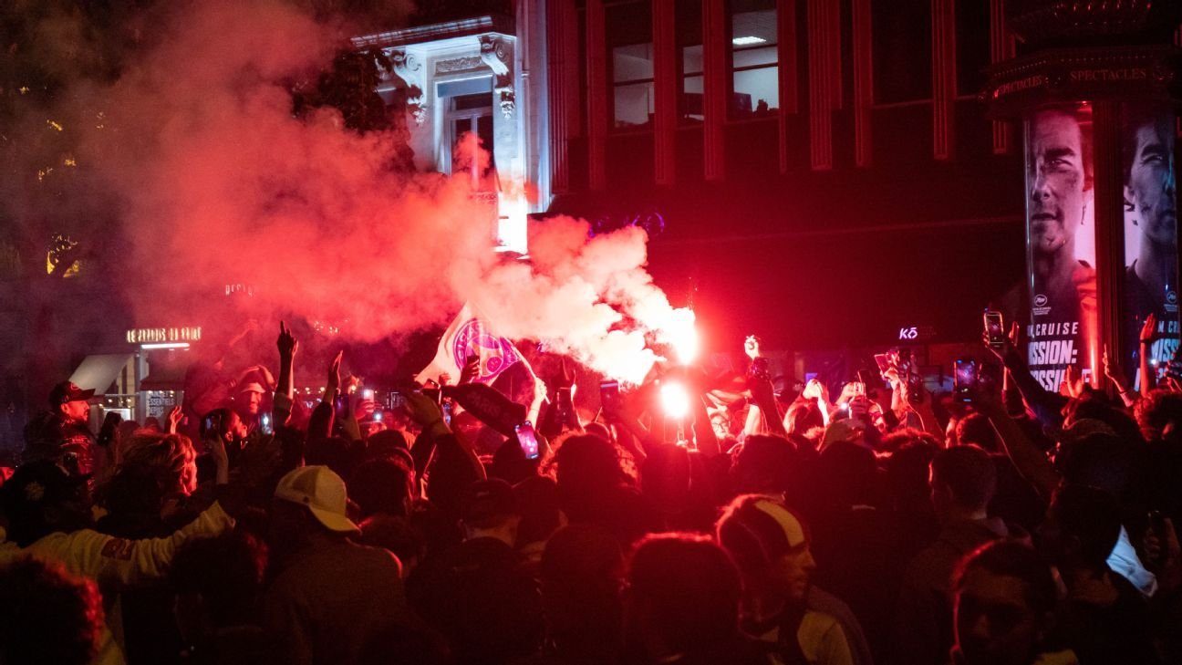 Three hospitalised, 43 arrested as PSG reach Champions League final Three hospitalised, 43 arrested as PSG reach Champions League final