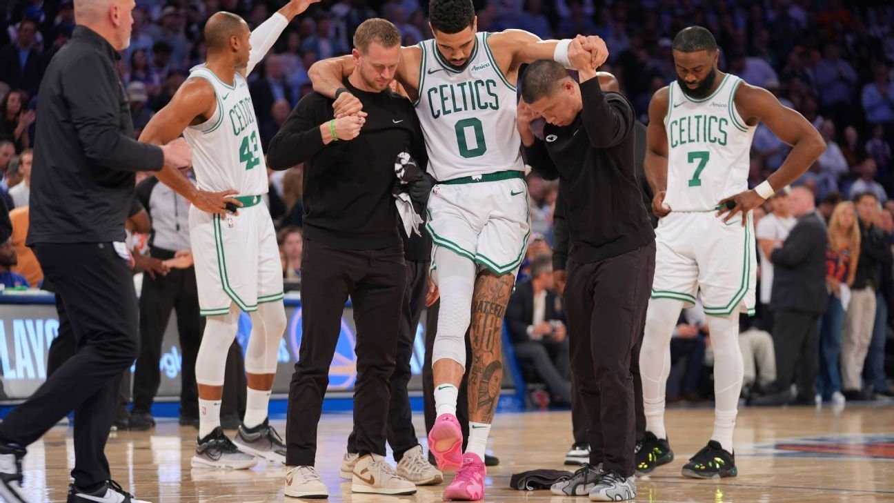 Jayson Tatum out of hospital, meets with Celtics ahead of Game 6 Jayson Tatum out of hospital, meets with Celtics ahead of Game 6