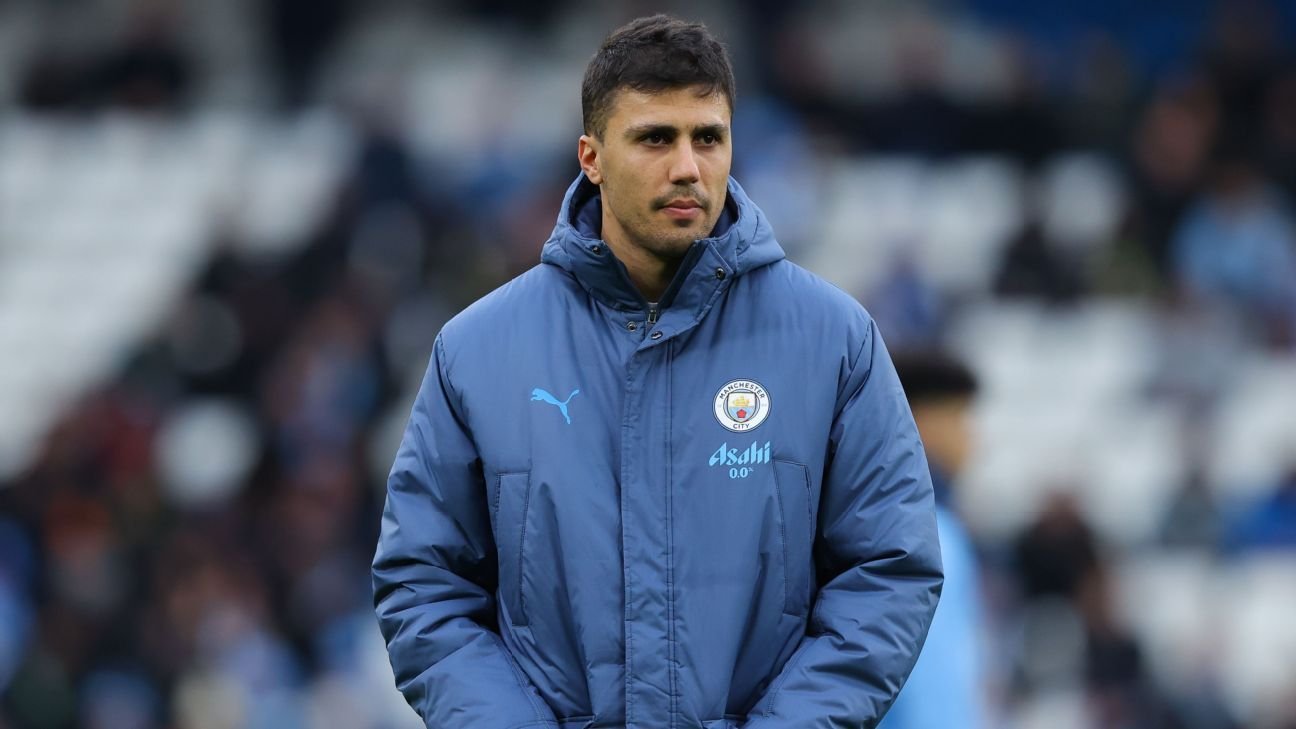 Man City’s Rodri makes return vs. Bournemouth after ACL injury
