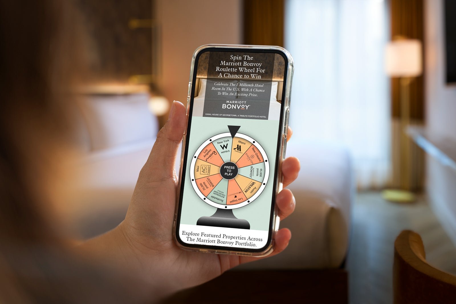 Marriott Bonvoy celebrates 1 million U.S. hotel rooms with ‘vacation roulette’ promotion Marriott Bonvoy celebrates 1 million U.S. hotel rooms with ‘vacation roulette’ promotion