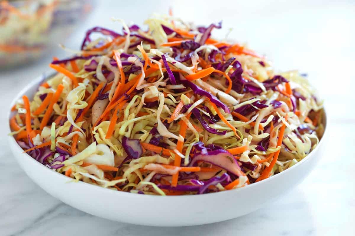 Easy Vinegar Slaw Recipe