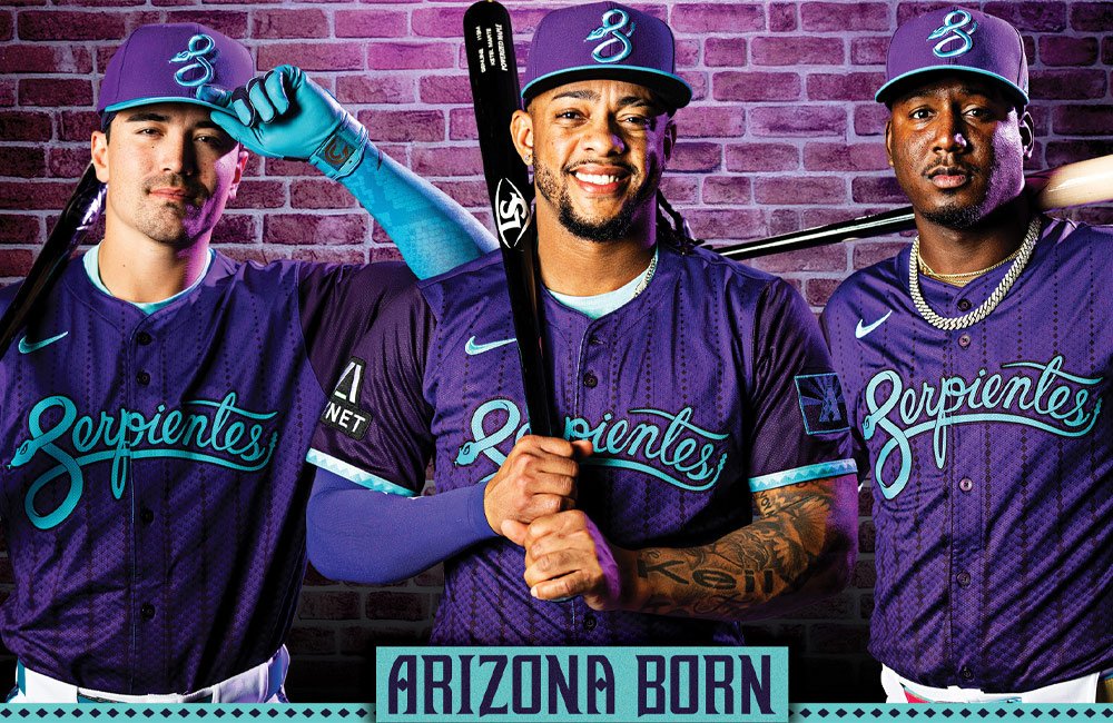 D-backs Go Purple for Second “Serpientes” City Connect Uniform – SportsLogos.Net News D-backs Go Purple for Second “Serpientes” City Connect Uniform – SportsLogos.Net News