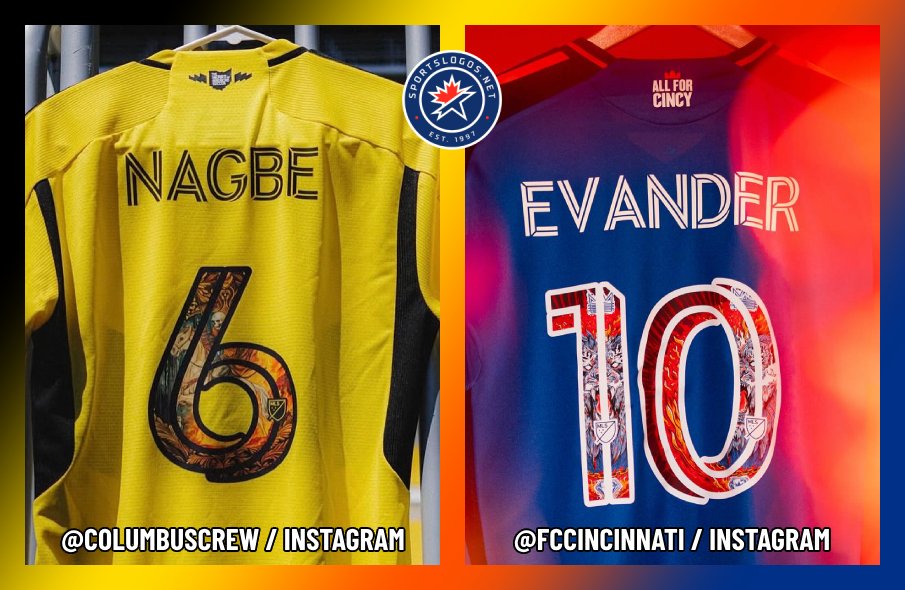 Columbus Crew, FC Cincinnati to Sport Special Kit Numbers for ‘Hell is Real’ Derby – SportsLogos.Net News