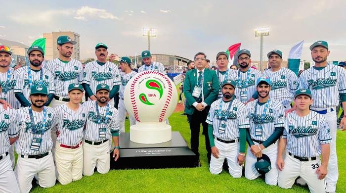 Pakistan hammer Iran to reach semis of West Asia Baseball Cup