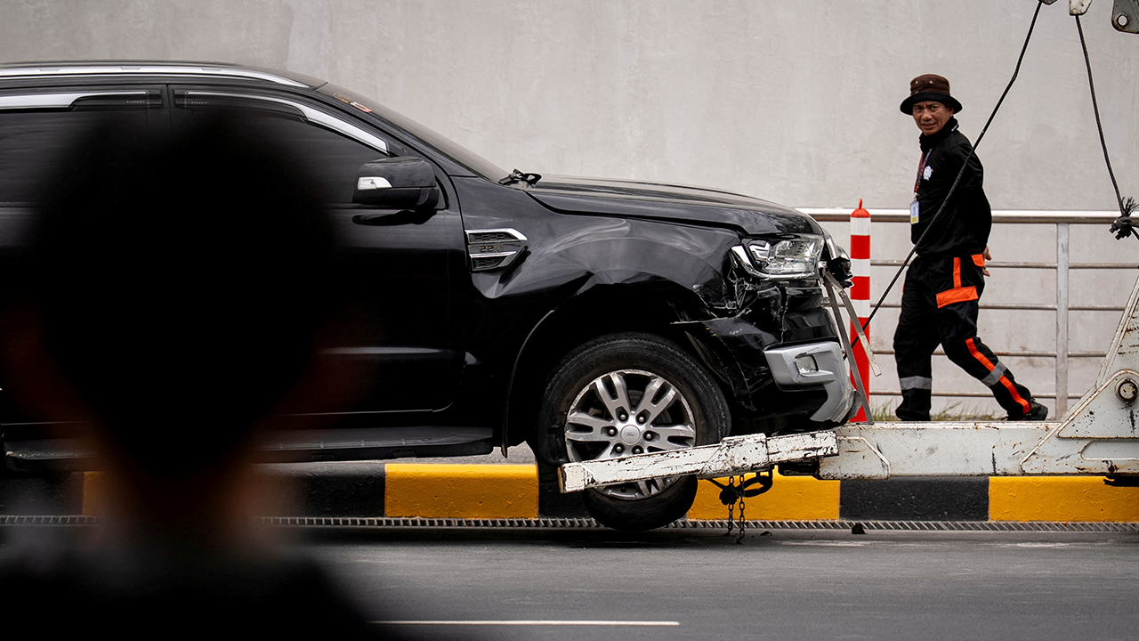 Car crash at airport in the Philippines kills 2, including young girl Car crash at airport in the Philippines kills 2, including young girl