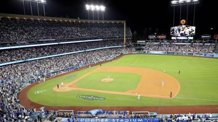 Dodgers place protective netting after concrete slab hits fan Dodgers place protective netting after concrete slab hits fan